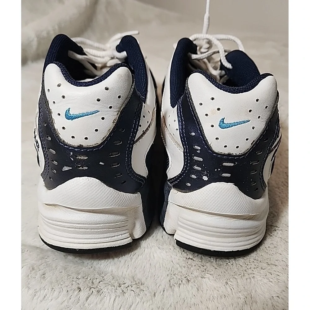 Nike Air‎ 2006 Vintage Mens 10.5 Navy White Silver Running Shoes 313648-401